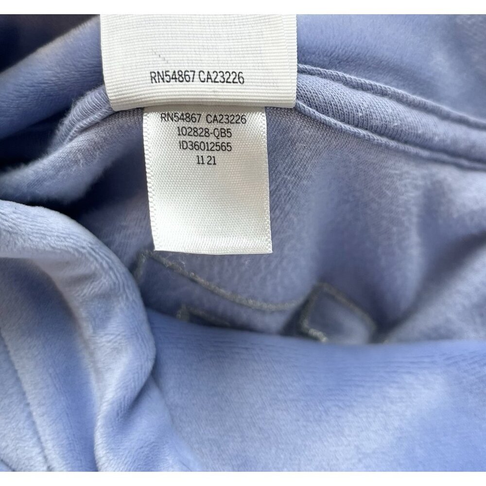 Victoria's Secret LOVE PINK‎ Women’s XS Varsity Sweatshirt Oversized Blue Velour - Picture 4 of 11